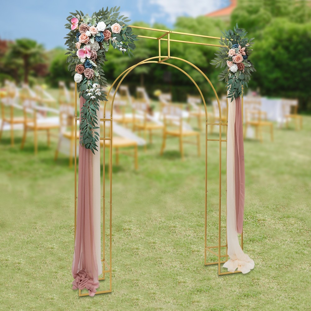 Free Standing Wedding Arch Backdrop Stand Square Metal Balloon Arch Stand