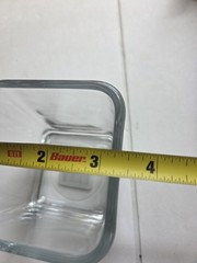 12 pcs 3 1/2″ Square Clear Glass Wedding Centerpieces Vase NIB