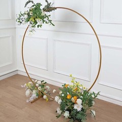 5 feet Gold Balloon Circle Metal Frame Round BACKDROP STAND Wedding Arch Party
