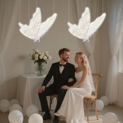 2PCS Butterfly Floor Lamp 110V Wedding Decor Aisle Light 25W LED Butterfly Lamp