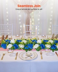 VEVOR Flower Balls Wedding Centerpieces Fake Flower Arrangement Blue+White 10PCS