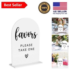 Versatile 5×7 Acrylic Wedding Sign – Ideal for Bridal Showers and Celebrations