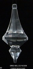 WHOLESALE – LOT OF 6 6″ LARGE Acrylic Drop Wedding Party Venue Decor Ornament