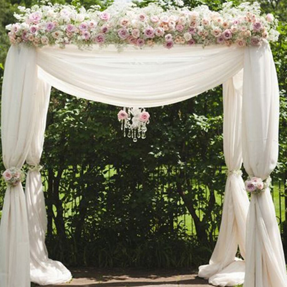 Canopy Frame Wedding Backdrop Stand Height Adjustable 9.8ft for Party Ceremony