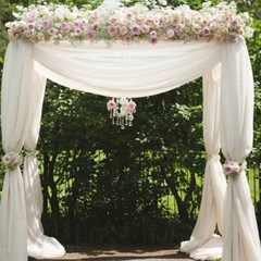 Canopy Frame Wedding Backdrop Stand Height Adjustable 9.8ft for Party Ceremony