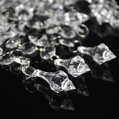 30 Acrylic Crystal Clear Bead Garland Hanging Chandelier Wedding Decor Supplies