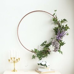 24-Inch wide Metal Round Hoop Hanging Wreath Ring Wedding Party Decorations Sale