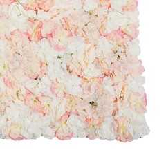 6 Pcs Artificial Silk Flower Wall Panel Floral Backdrop Party Wedding Decoration