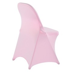 Uimoso 50PCS Pink Stretch Spandex Chair Covers for Weddings, Parties, and Dining