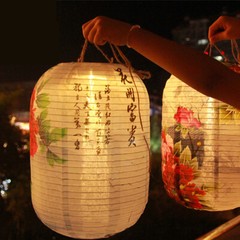 Chinese Retro Hanging Lamp Outdoor 14.9*10in Garden Wedding Holiday Party Decor