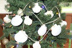 Seaside Wedding Seashell Table Runners Garland Large Long Size, 68″ +, G-89