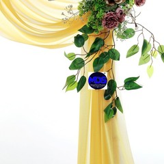 MDS Pack of 1 Wedding Arch Drape Panel (30″ Width x 75ft Long) Sheer Chiffon …