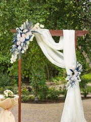 Wedding Arch Corner Flower Decor Large 90x45cm