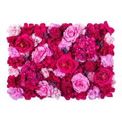 Hot Pink 3D Flower Floral Wall Panel Decor- Floral Wedding Backdrop