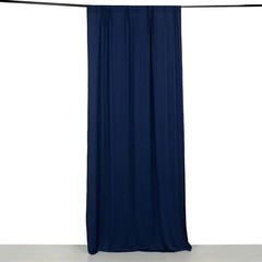 5 ft x 10 ft NAVY BLUE 4-Way Stretch Spandex Divider Backdrop Curtain Wedding