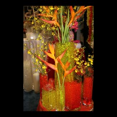 Orange Vase Filler Beads 4oz Bag Makes 3 Gallons – Water Storing Gel