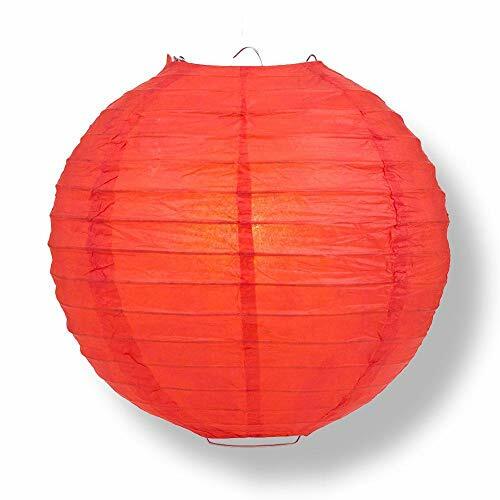 Quasimoon PaperLanternStore Decorative Paper Lantern – (Single, 14-Inch, Red,…