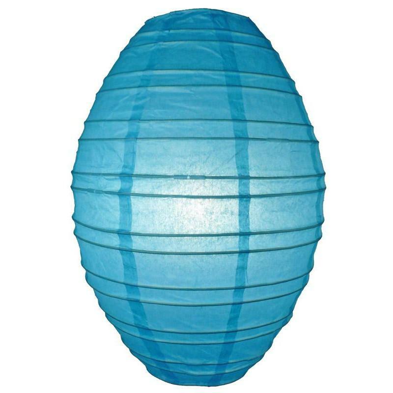 Turquoise Kawaii Paper Lantern