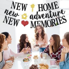 New Home New Adventure New Memories Banner, Welcome Home/Housewarming Party