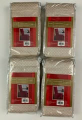 Lot Of 4 Sears Ivory Damask Chair Covers Holiday Christmas 18″ x 24″ x 40″ NEW