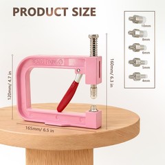 Pearl Setting Machine Hand Press Tools 2 Boxes White No Holes Pink
