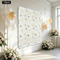 Artificial Flower Panels, Flower Wall Backdrop Panel, Artificial Floral Panels