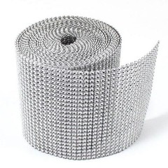 4.5″ x 3ft Wedding Floral Decoration Supplies Rhinestone Diamond Wraps Ribbon