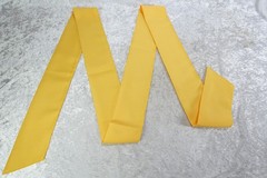 20 New Yellow/Golden Chair Sashes 4″ Wide 108″ Long Fully Stitched Edges