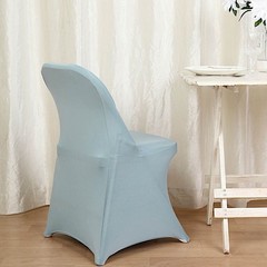 50 Dusty Blue FOLDING Stretch SPANDEX CHAIR COVERS Wedding Banquet Decorations