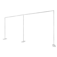 10x20ft Backdrop Stand Wedding Party Backdrop Stand Pipe Kit Curtain Frame NEW