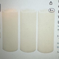 Outdoor Waterproof White Flameless Candles with Timer Battery Operated 8” Set 3