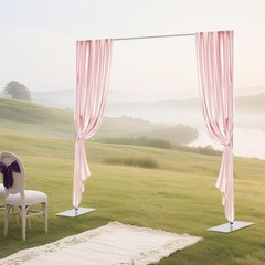 10x10ft Heavy Duty Pipe and Drape Kit Photography Backdrop Stand Telescopic Pipe