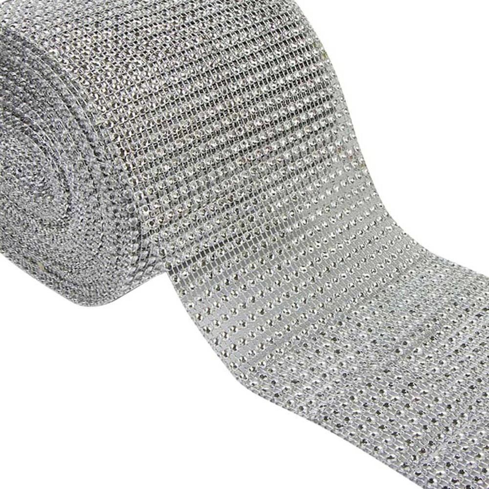 Multicolor Crystal Rhinestone Ribbon Tape Diamond Mesh Gift Decorations