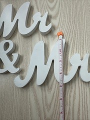 Mr. And Mrs. Sign – Table Top Wood Decor For Wedding Or Celebration