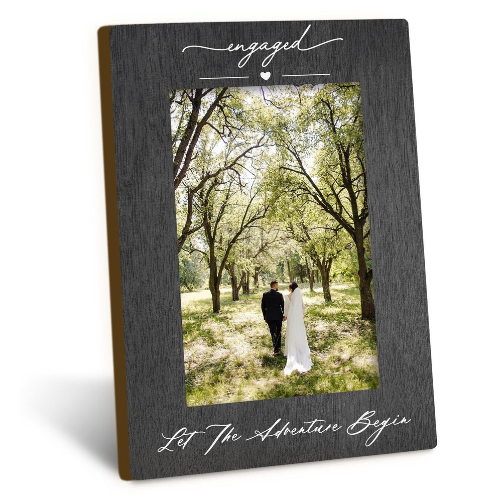 Engagement 4×6 Picture Frame, Wedding Photo Frames, Newly Engaged Gifts for C…
