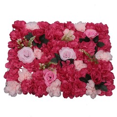 12X Flower Wall Panel Artificial Floral Wall Backdrop Photo Venue Wedding Decor