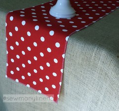 Christmas Holiday Table Runner Table Centerpiece Red and Green Linens Home Decor