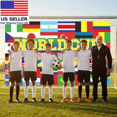 World Football Tournament Cup Celebration Backdrop 43X71 Inch 2026 Vibrant Socce