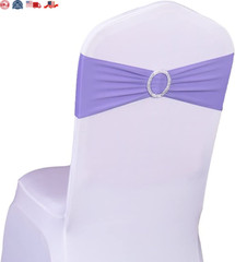 50PCS Spandex Chair Sashes with Buckle Stretchable Chair Bands for Wedding & Eve