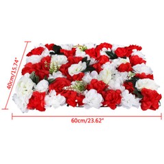 12PCS Silk Flower Wall Panels for Wedding and Event Decoration