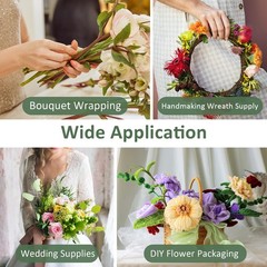 300 PCS Floral Wire Stems, COIDEA 26 Gauge 14 Inch Artificial 26 Gauge, Green