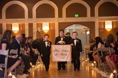 Wedding Ceremony Banner Here Comes the Bride Sign Custom Wedding Decoration