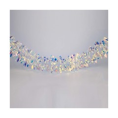 Iridescent Hanging Decorations Garland, 6ft Long Roll Shiny Foil Metallic Ban…