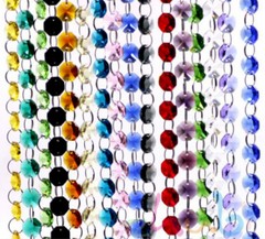 1m/3.3ft Colorful Crystal 14mm Octagonal Bead Garland Strands Garland Chandelier