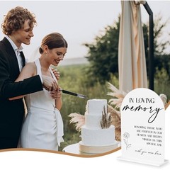 Acrylic Wedding Sign Minimalist Tabletop Decor Engagement Reception Gift Idea US