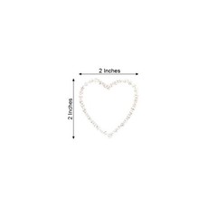 2″ Silver Heart Rhinestones BROOCH PIN Chair Party Wedding Party Decorations