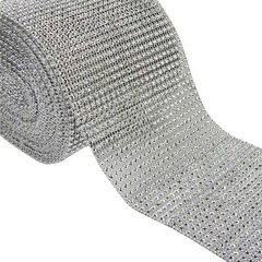 Multicolor Crystal Rhinestone Ribbon Tape Diamond Mesh Gift Decorations