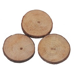 100x Round Natural Wood Slices Wood Discs for DIY Hand Painting Coasters