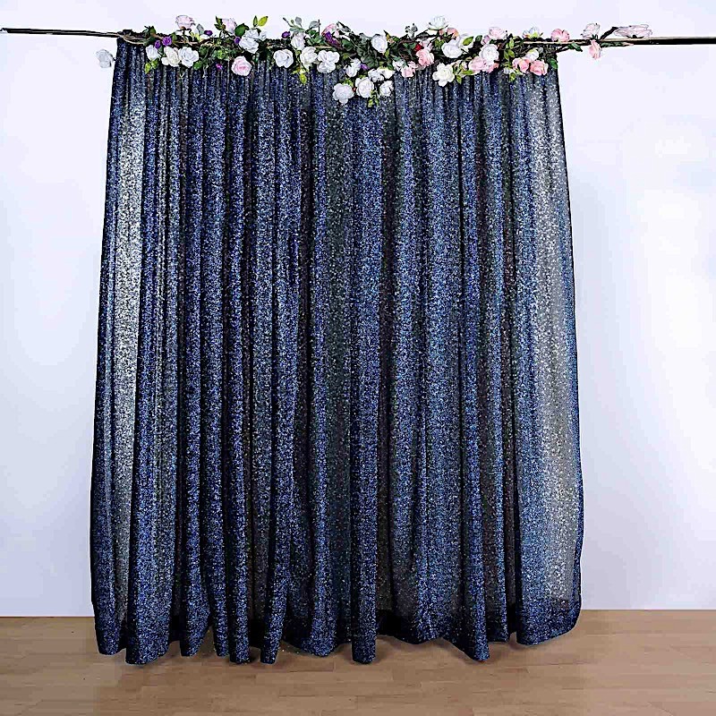 Metallic Navy Blue BACKDROP 20×10 ft Spandex Party Wedding Decorations WHOLESALE