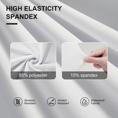 Spandex Banquet Chair Covers 100 Pcs White for Wedding Party | Stretch Polyester